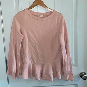 Blush Pink ruffle top